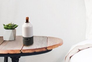 Draagbare Stereoboomm luidspreker met ledverlichting — 2