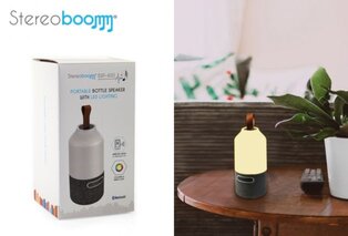 Draagbare Stereoboomm luidspreker met ledverlichting — 3