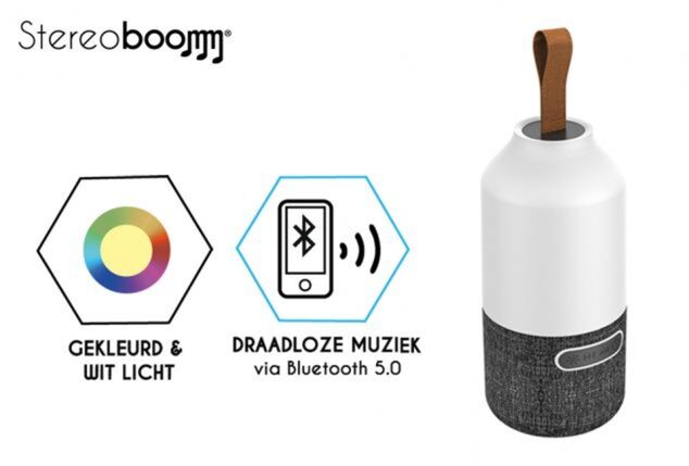 Draagbare Stereoboomm luidspreker met ledverlichting