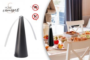 Table-top insect repellent and fan