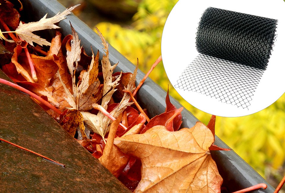 Protection de gouttière contre la saleté et les feuilles