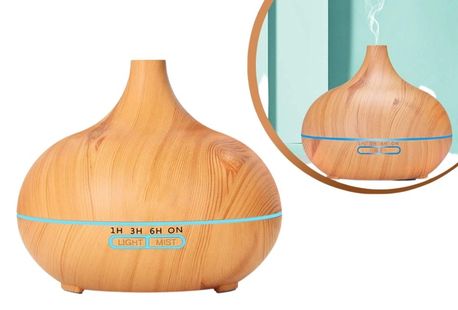 Diffusore oli essenziali alla moda con cromoterapia Led
