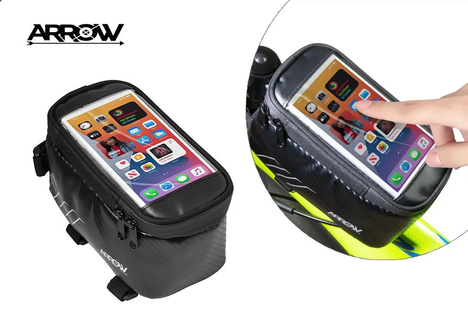 Borsa da montare sul telaio della bicicletta 1 + 1