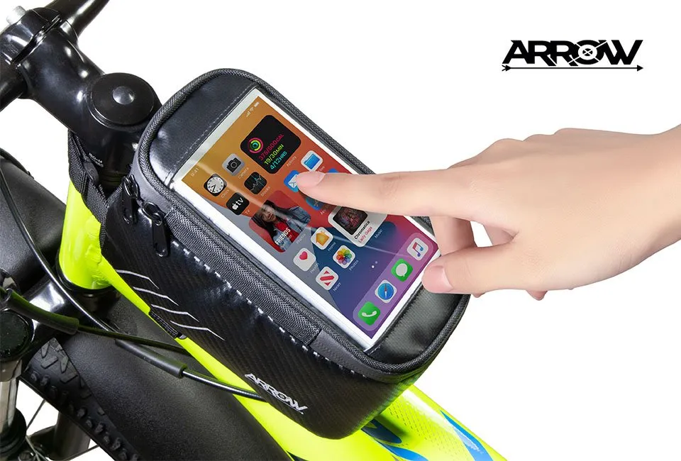 Borsa da montare sul telaio della bicicletta 1 + 1