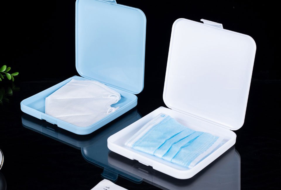 Set di 2 contenitori per mascherine