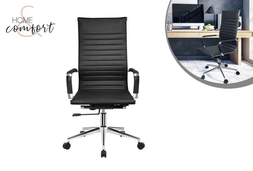 Elegante silla de escritorio con respaldo alto