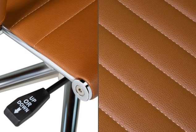 Elegante silla de escritorio con respaldo alto