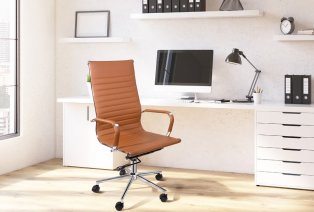 Elegante silla de escritorio con respaldo alto — 10