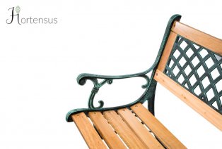 Banc de jardin solide en bois — 4