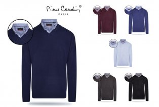 Pierre Cardin herenpullover met overhemdkraag — 8