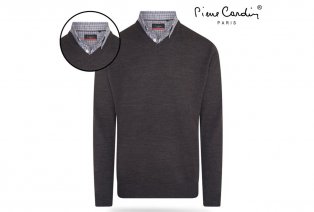 Pierre Cardin herenpullover met overhemdkraag — 5