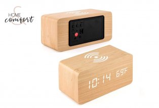 Digitale designwekker met draadloos opladen: 1 + 1 GRATIS — 3