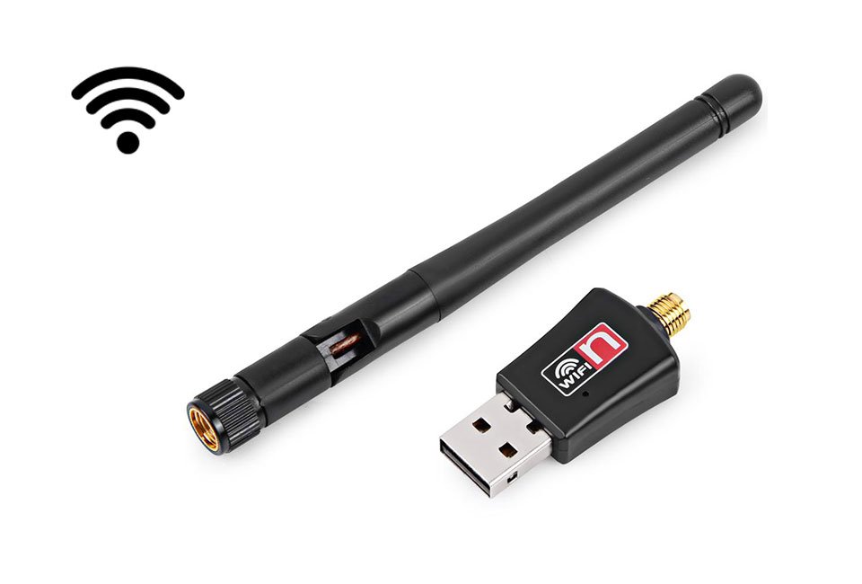 USB Wi-Fi receiver (300 Mbps) for a stronger and greater Wi-Fi signal