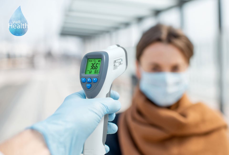Ber&uuml;hrungsfreier Infrarotthermometer