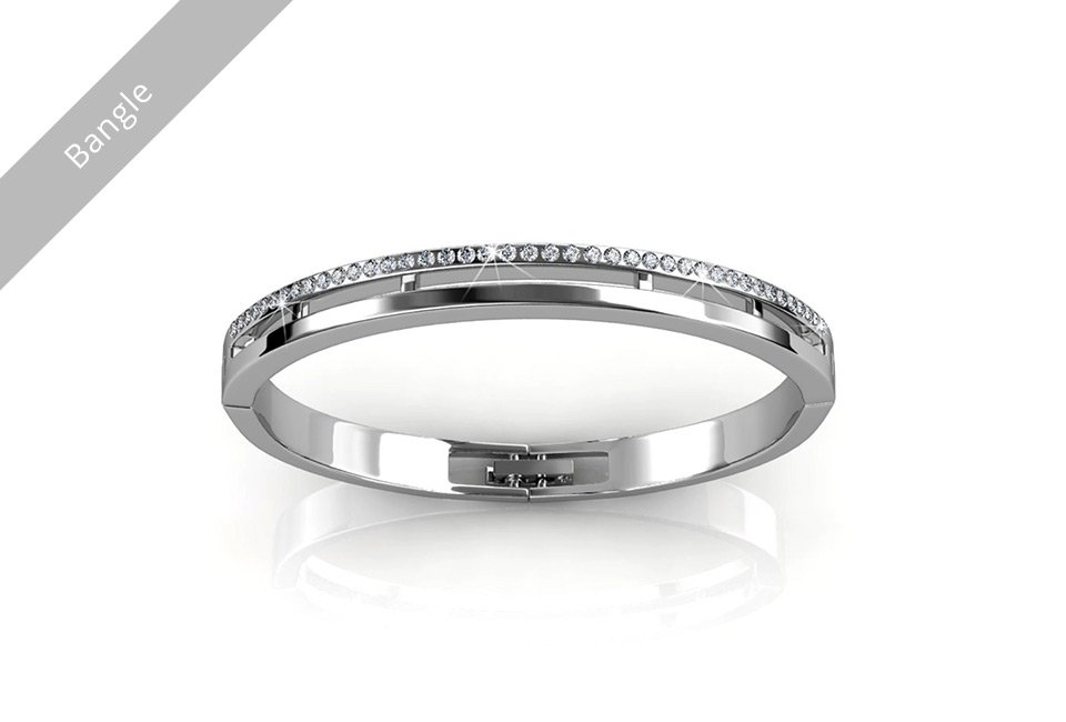 Elegante armband versierd met Swarovski Elements-kristallen