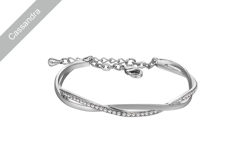 Elegante armband versierd met Swarovski Elements-kristallen