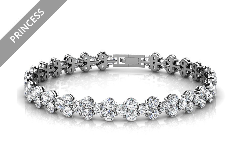 Elegante armband versierd met Swarovski Elements-kristallen