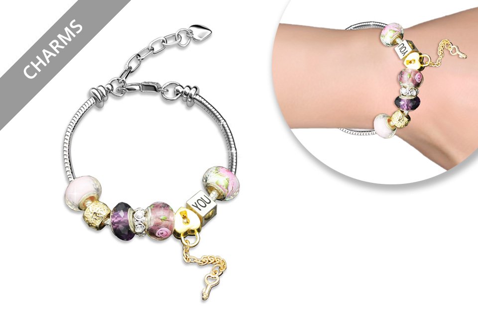 Elegante armband versierd met Swarovski Elements-kristallen