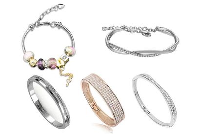 Elegante armband versierd met Swarovski Elements-kristallen — 10