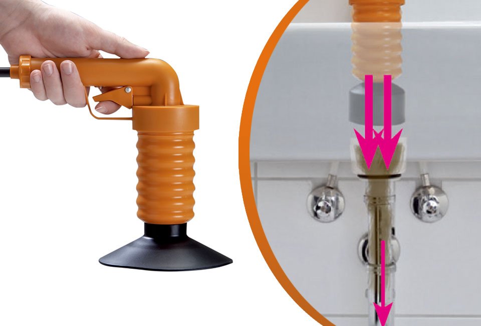 Praktische ontstopper voor douche of gootsteen