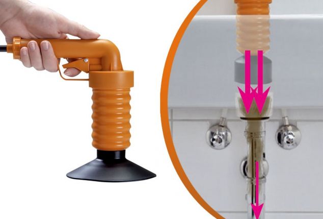 Praktische ontstopper voor douche of gootsteen