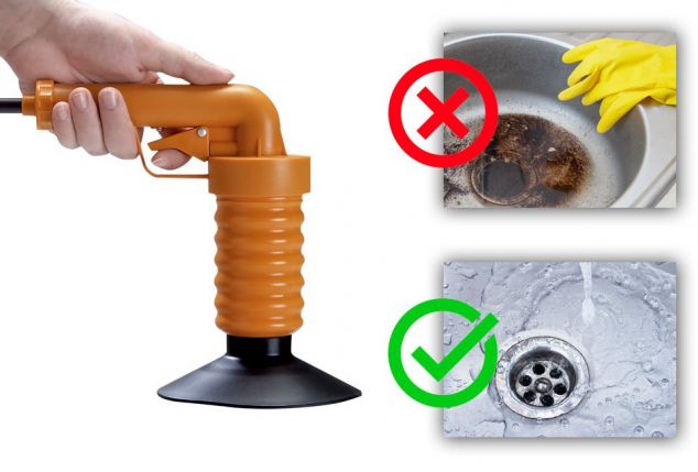Praktische ontstopper voor douche of gootsteen