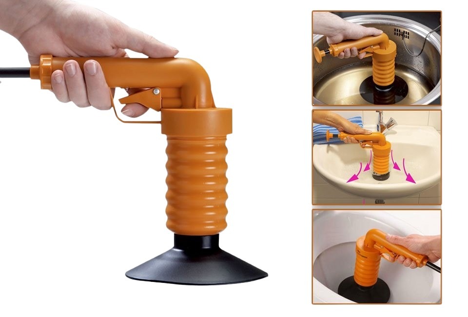 Praktische ontstopper voor douche of gootsteen