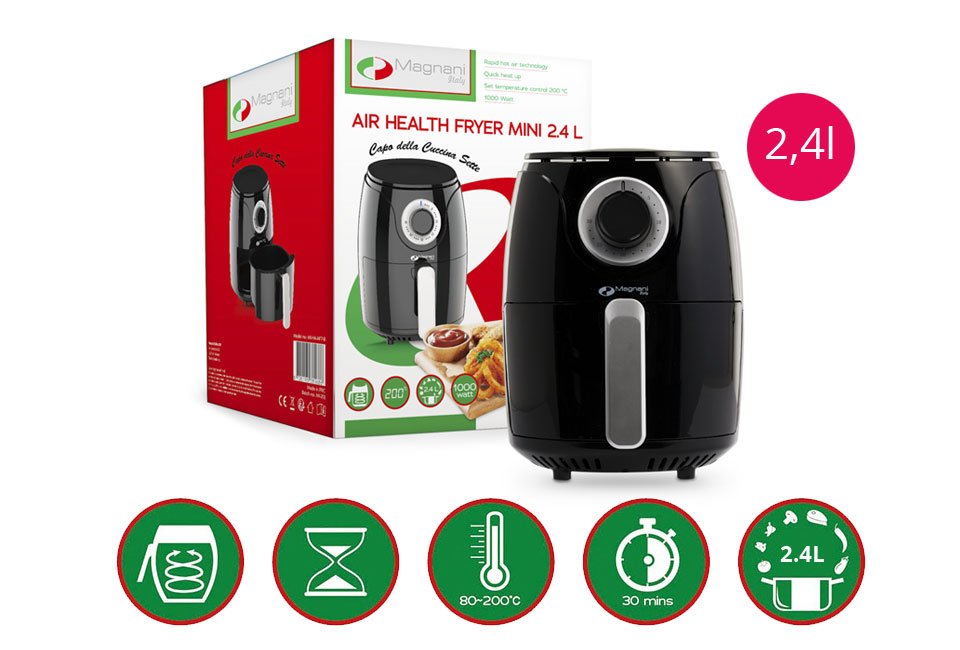 Friteuse à air chaud AirFryer pour des frites plus saines