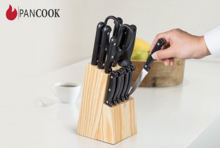 Set de couteaux composé de 11 couteaux, d´un fusil, d´une paire de ciseaux et d´un porte-couteaux — 5