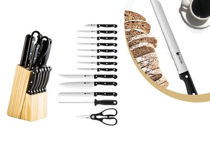 Set de couteaux composé de 11 couteaux, d´un fusil, d´une paire de ciseaux et d´un porte-couteaux — 7