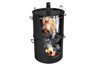 XL barrel houtskoolbarbecue verstelbaar in hoogte — 3