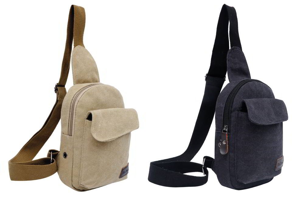 Moderna mochila bandolera