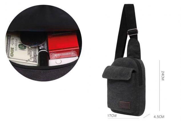 Moderna mochila bandolera