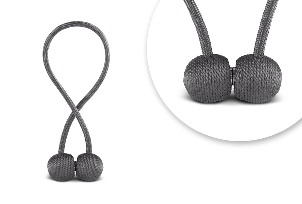 Set de 2 ou 4 embrasses à rideaux aimantées