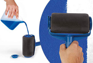 Paint roller with accessories