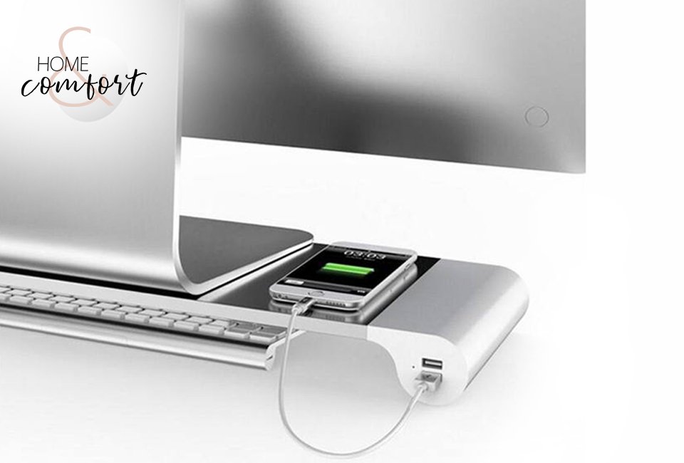 Support pour moniteur avec 4 ports USB