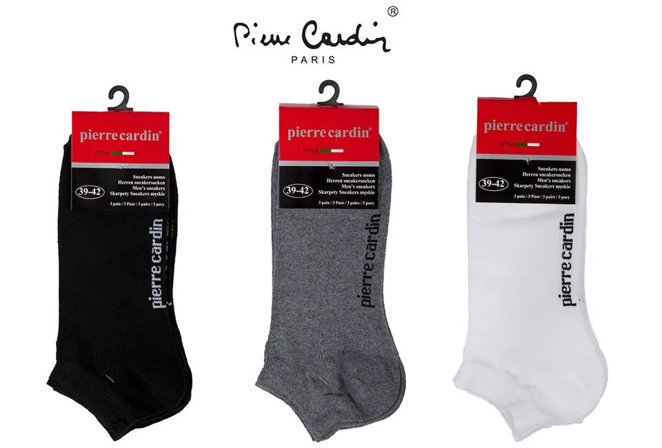 6 lub 12 par niskich skarpet Pierre Cardin