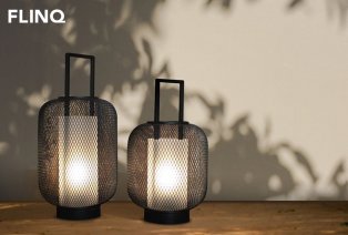 Lot de 2 lanternes LED tendance avec minuteur — 3
