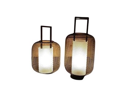 Lot de 2 lanternes LED tendance avec minuteur — 9
