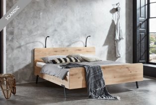 Eikenhouten bedframe met lattenbodem en optionele pocketveermatras — 5