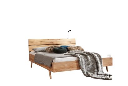 Eikenhouten bedframe met lattenbodem en optionele pocketveermatras — 10