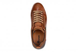 Sportieve lederen sneakers voor mannen met rits — 4