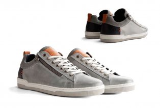 Sportieve lederen sneakers voor mannen met rits — 5