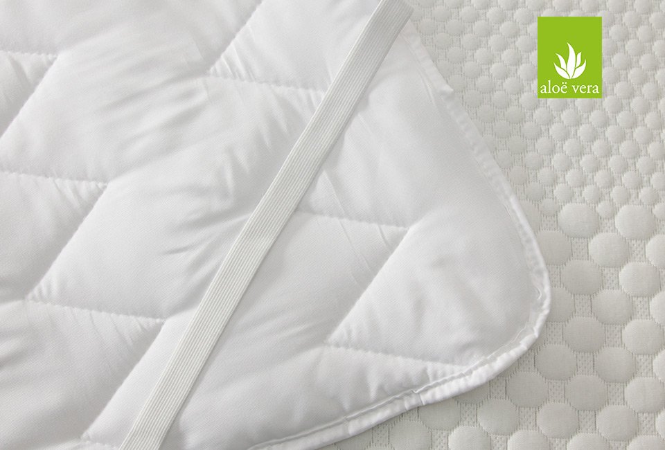 Protège-matelas à l'aloë vera disponible en plusieurs dimensions