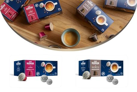 100 capsules de café Magnani compatibles avec les machines Nespresso