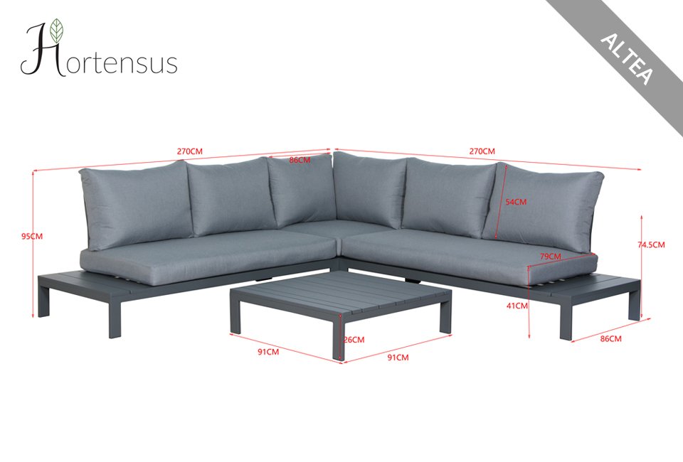 Loungeset voor tuin of terras