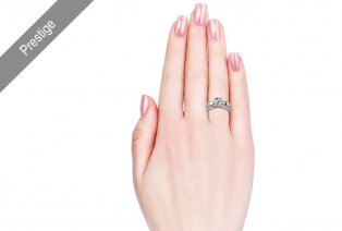Bague sertie de cristaux Swarovski Elements — 4