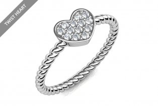 Bague sertie de cristaux Swarovski Elements — 9