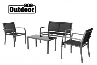 Tuinset met dubbele zitbank, 2 stoelen en een tafel — 2