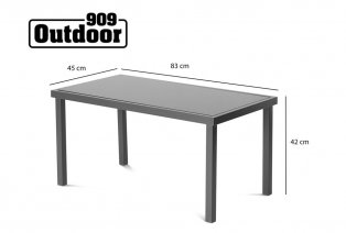 Tuinset met dubbele zitbank, 2 stoelen en een tafel — 4